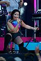 demi lovato performs cool for the summer neon lights on jimmy kimmel live 04