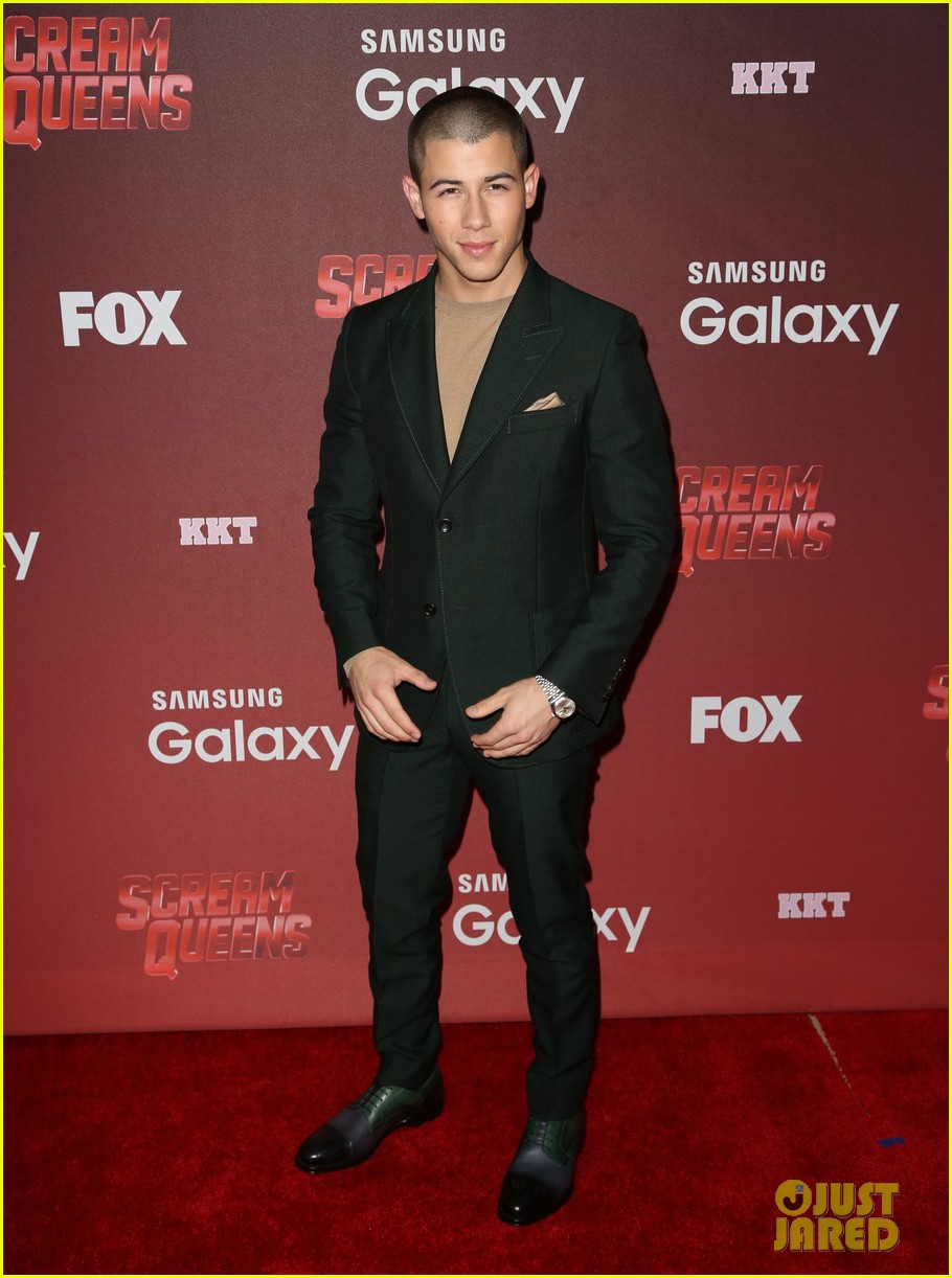 Matt Bomer & Nick Jonas Both Rock BlazerSweater Combos at 'Scream