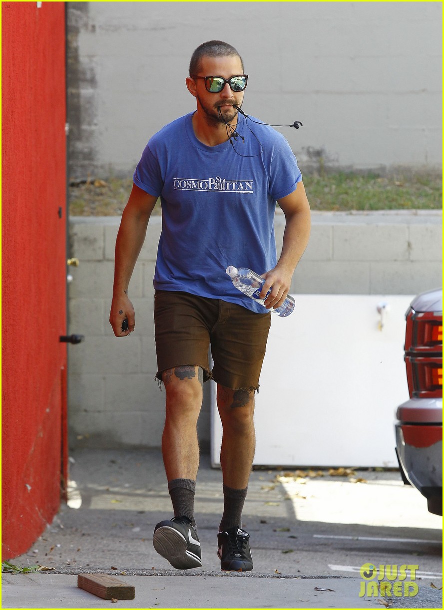 shia labeouf carries headphones in mouth 113470186