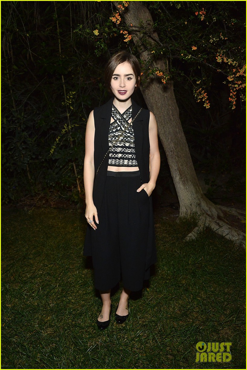 lily collins helps mom jill host a night of old hollywood glamour 023486231