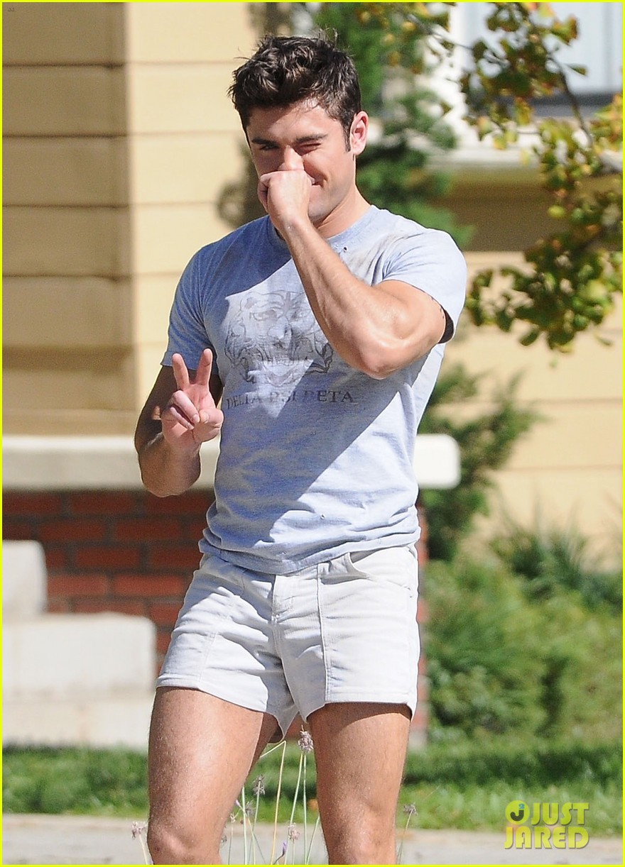 zac efron wears short shorts while filming neighbors 2 10
