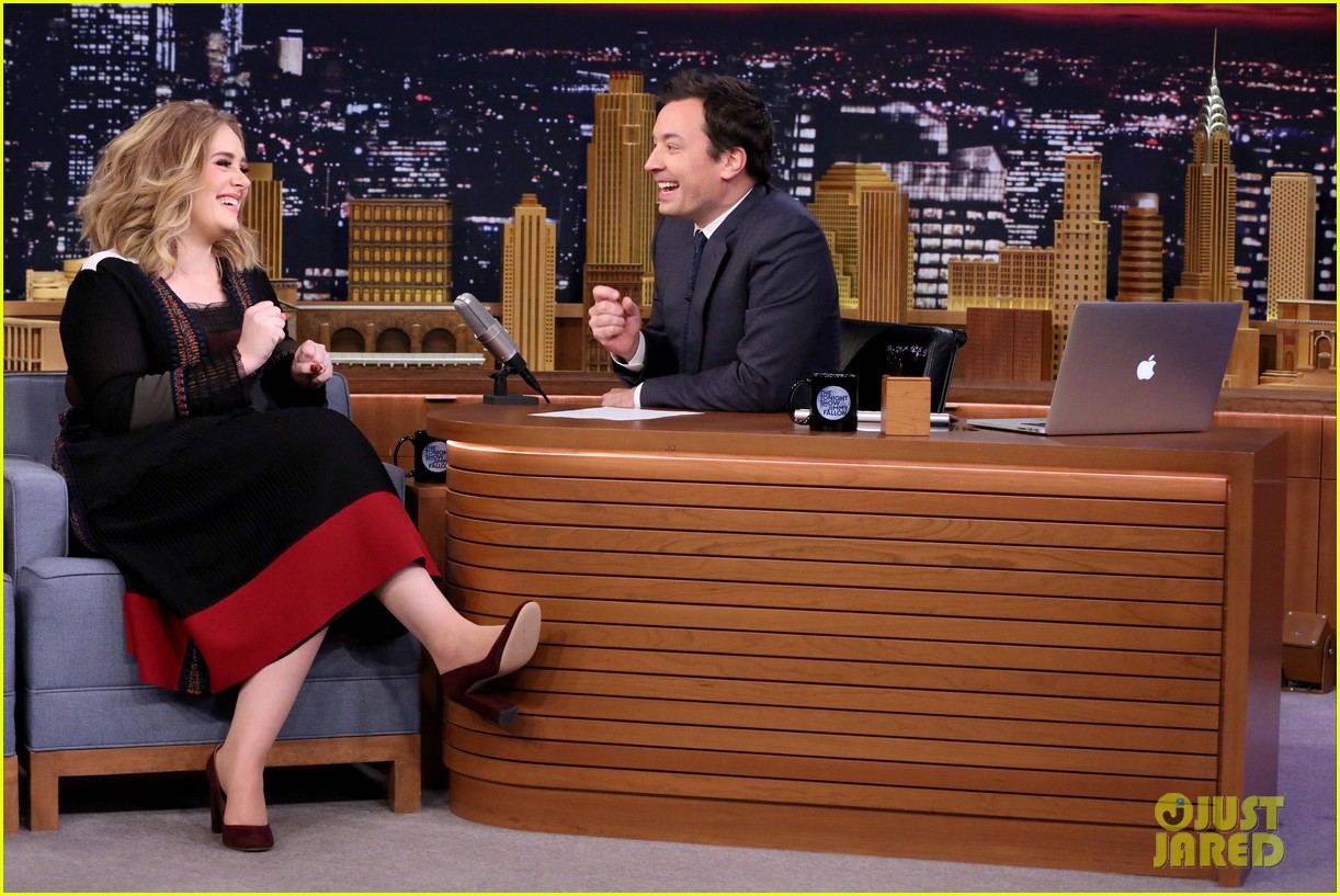 adele performs water under the bridge live on fallon 033515870