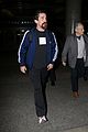 christian bale lands at lax airport 10