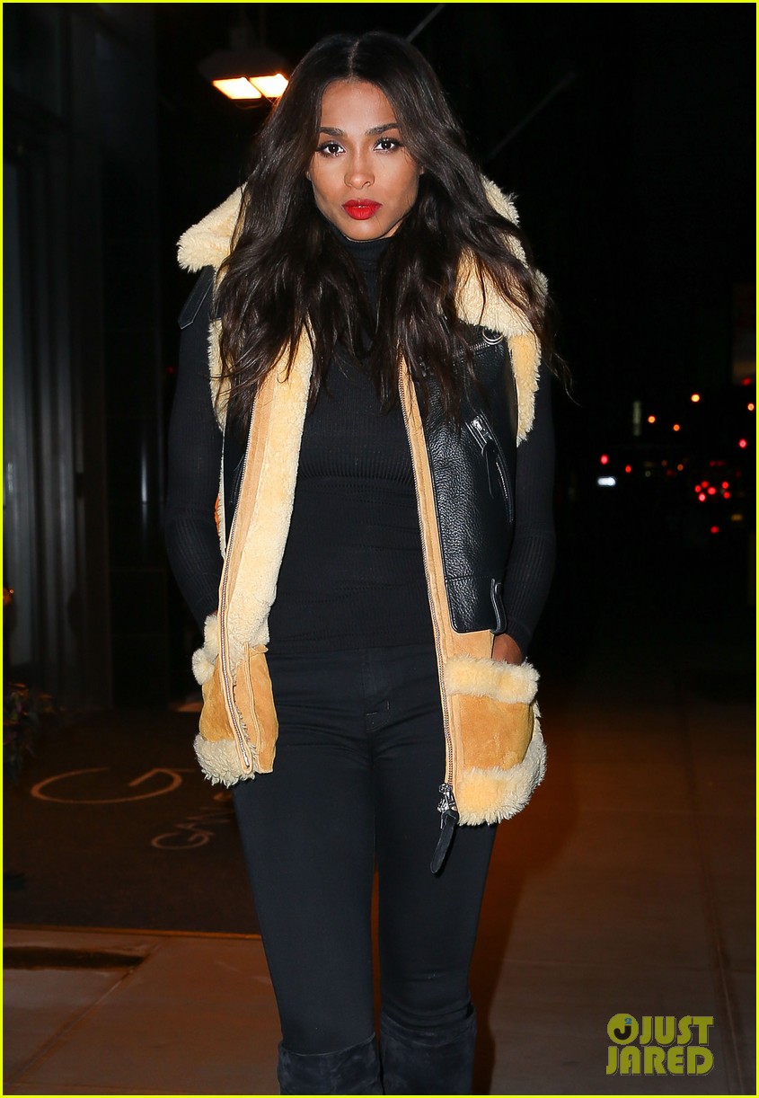 ciara rocks suede boots in nyc 06