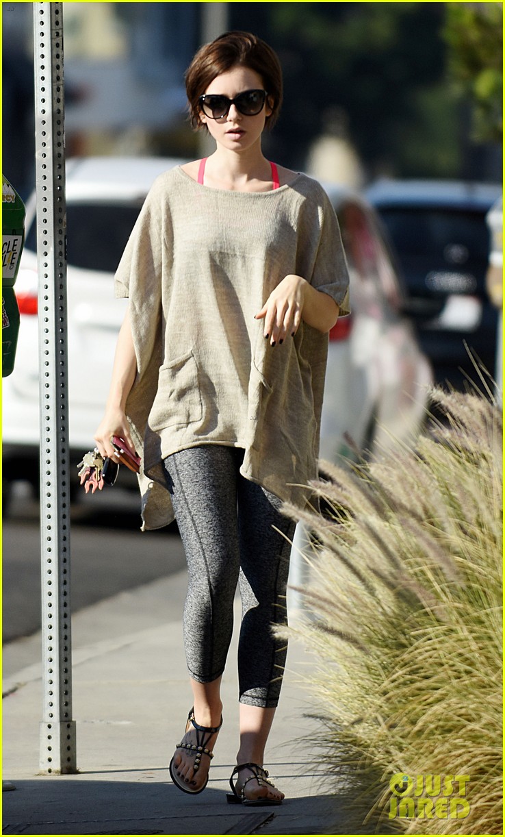 lily collins grabs groceries and her cleaners 183517946