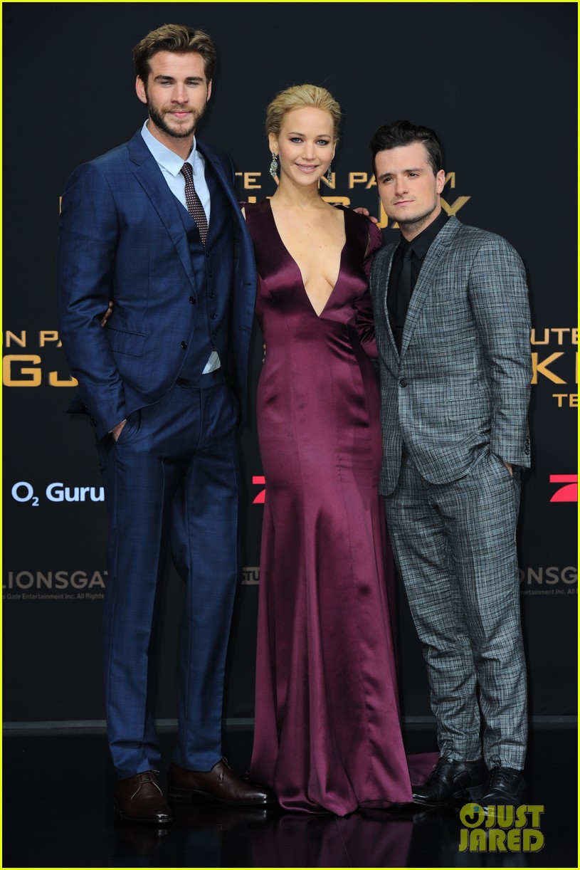 Jennifer Lawrence Liam Hemsworth Josh Hutcherson Premiere Hunger jennifer-lawrence-liam-hemsworth-josh-hutcherson-premiere-hunger