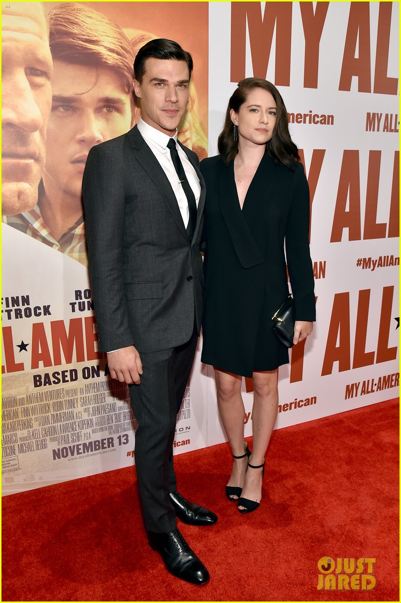 finn wittrock gets support from ahs co stars at my all american premiere 053504805