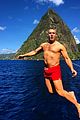 andy cohen shirtless body jumping boat 03