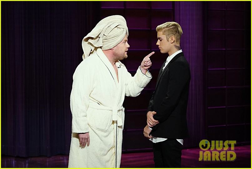 justin bieber subs in for james corden on late late show 05