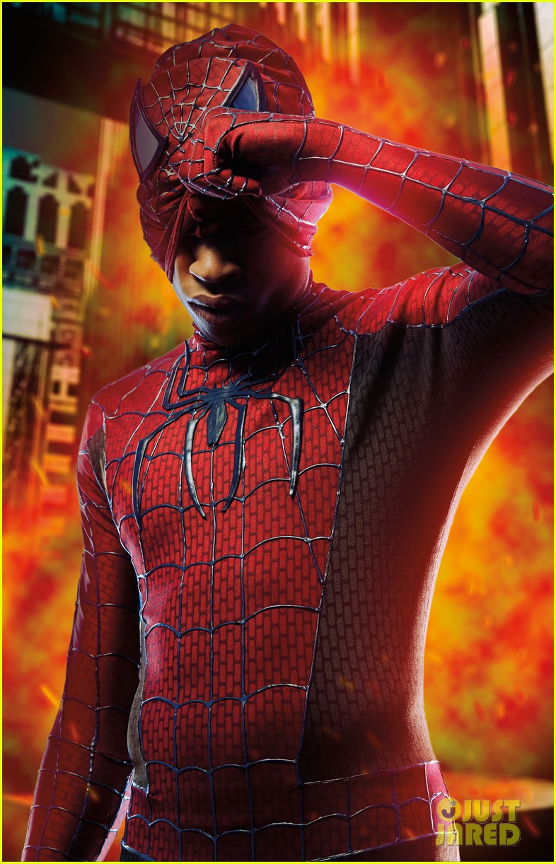 empires bryshere gray puts on spider man suit for paper mag 01