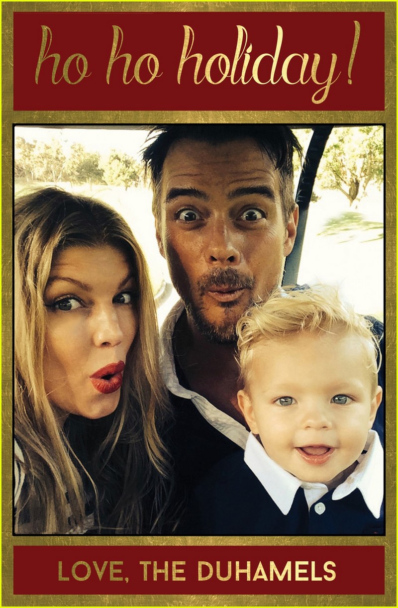 Fergie & Josh Duhamel Share Their Family's Christmas Card Photo