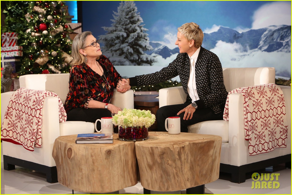 Carrie Fisher & Ellen DeGeneres Try to Sell 'Star Wars' Tickets! Photo