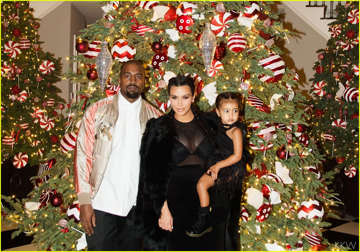 Kim Kardashian Shares Family Photos from Christmas Eve Party Photo
