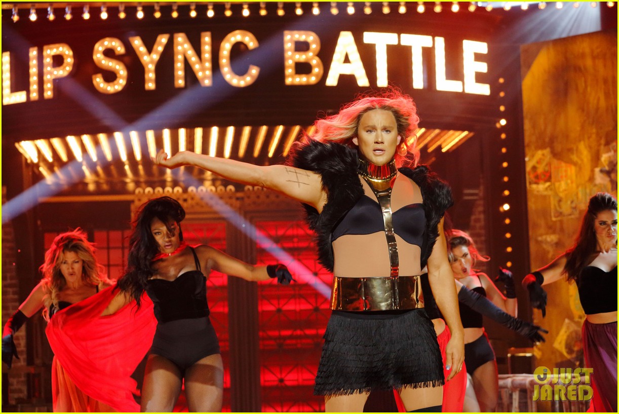 beyonce performs with channing tatum on lip sync battle 03