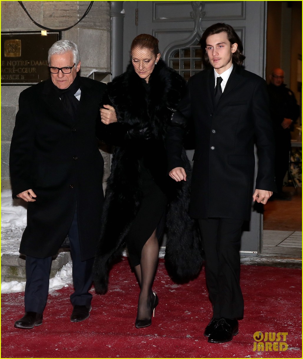 celine dion at rene angelils funeral watch live stream video 08