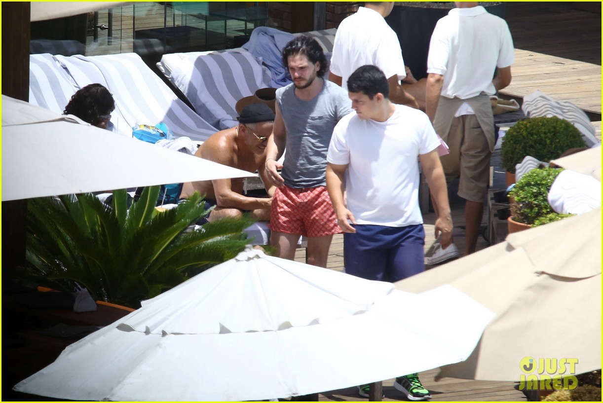 kit harington goes shirtless bares ripped body again in rio 513545936
