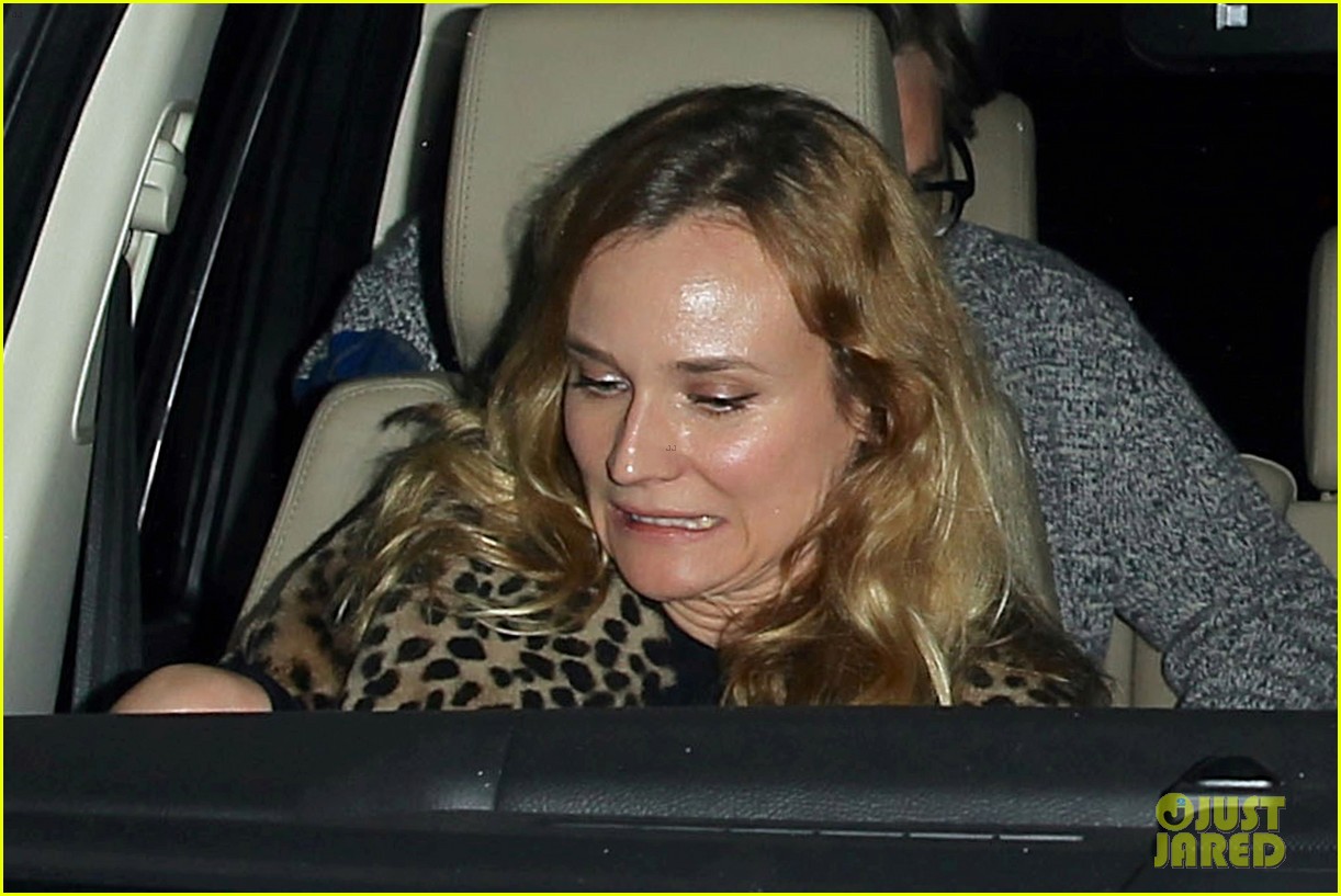 diane kruger is goes barefaced for dinner with pals 04