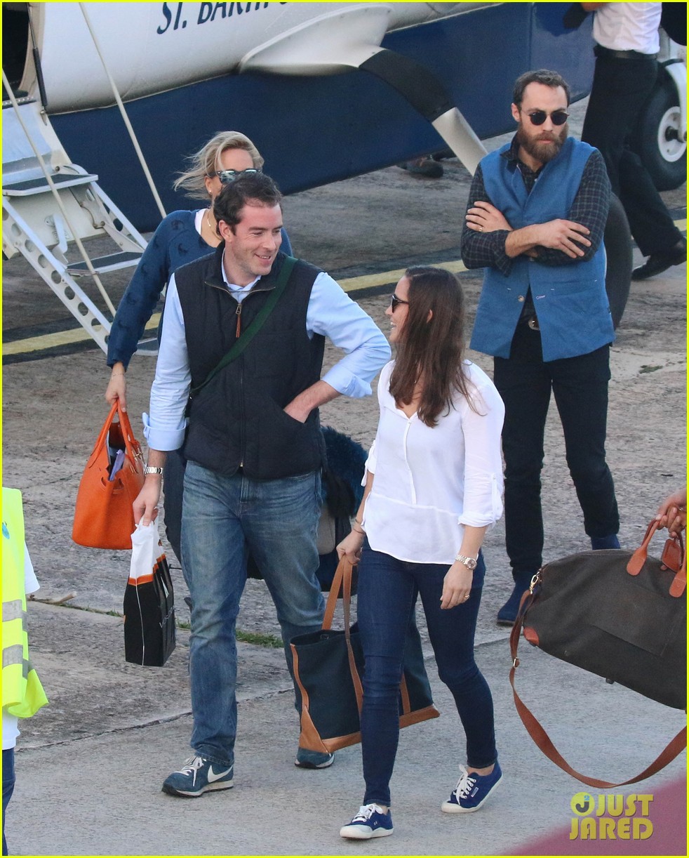 pippa middleton lands in st barts with her brother james 363542158