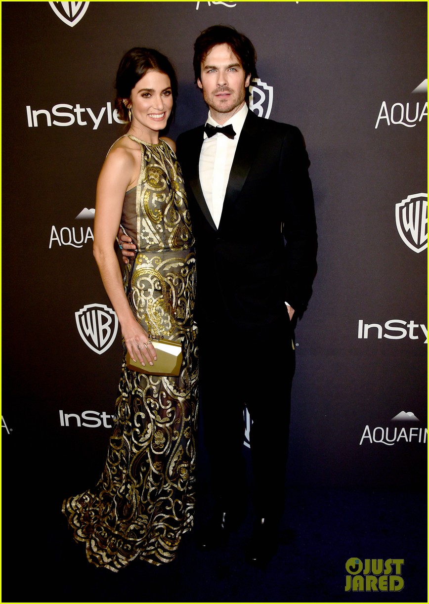 Ian Somerhalder & Nikki Reed Couple Up at InStyle's Golden Globes 2016(00)