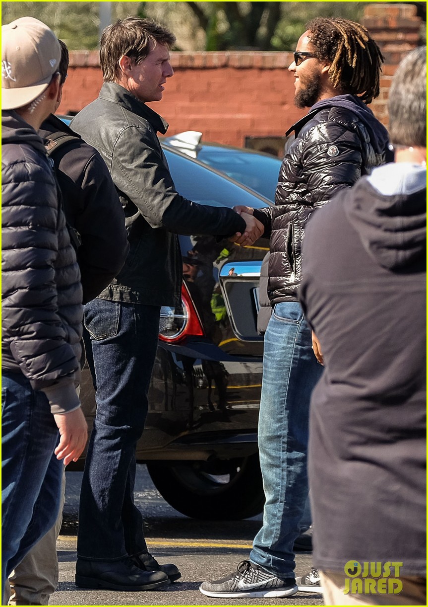 Tom Cruise Gets a Visit From Son Connor on 'Jack Reacher' Set! Photo