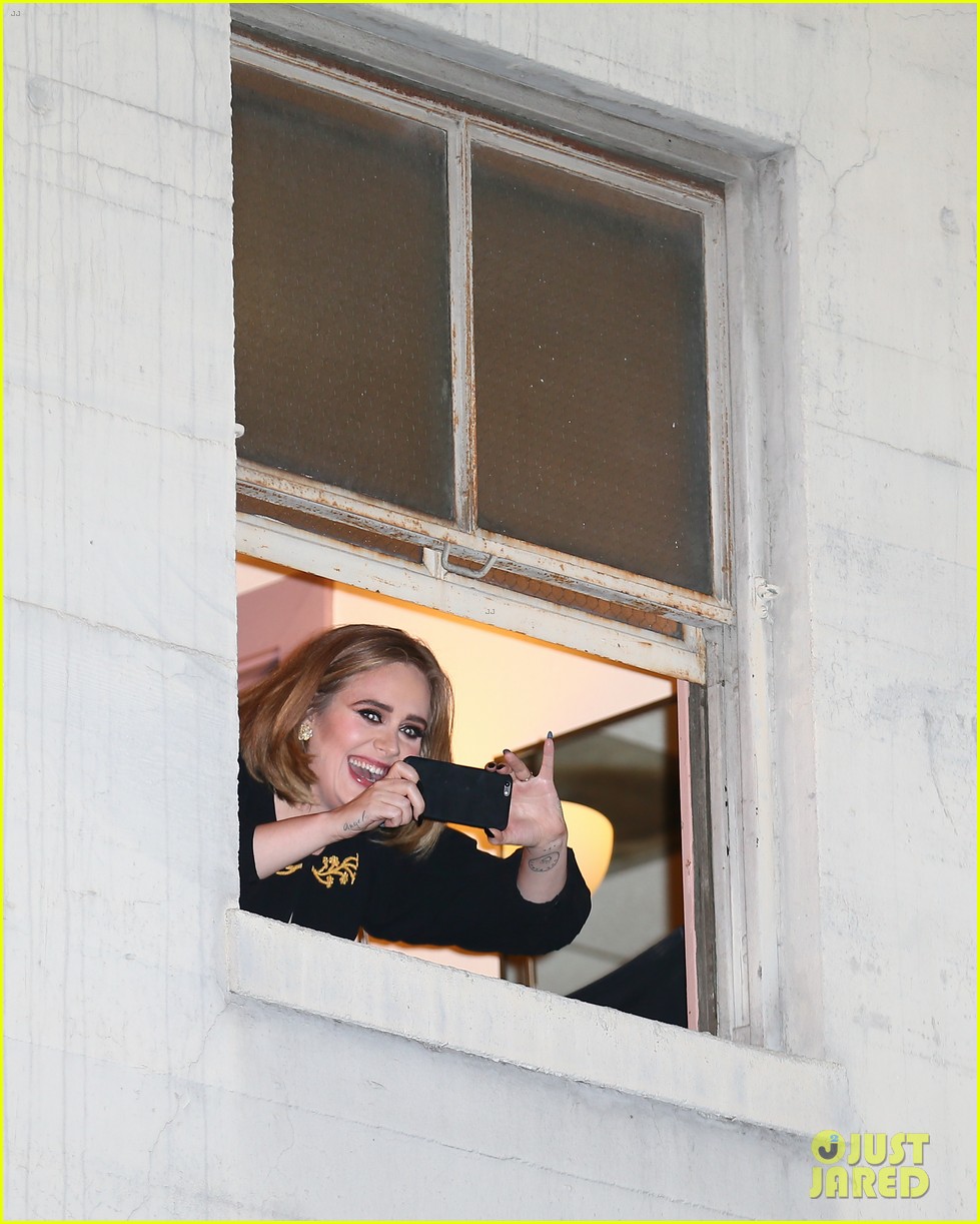 Adele Pops Out of Her Wiltern Window: 'I Feel Like Justin Bieber ...