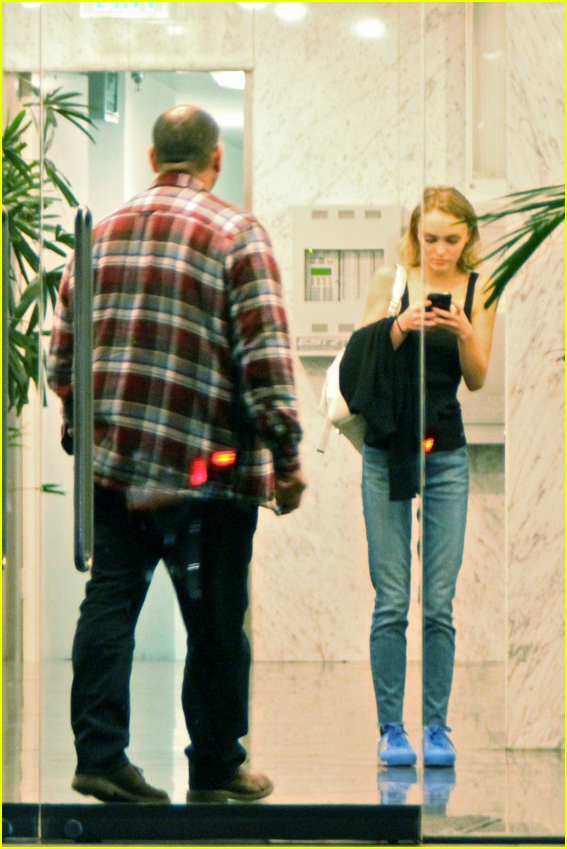 lily rose depp leaves meeting in weho 153567065