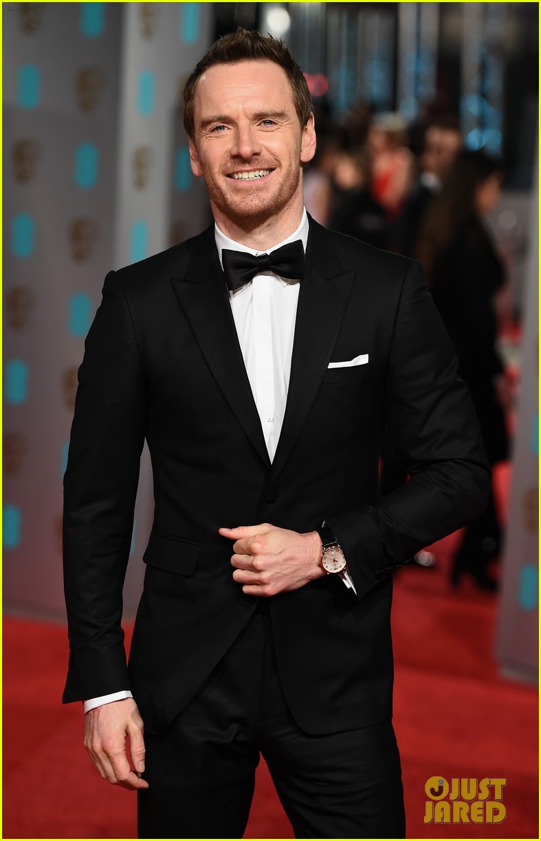 michael fassbender poses with kate at baftas 043578132