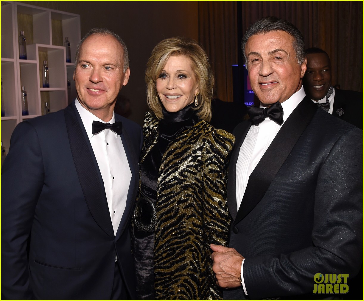 jane fonda lives it up with michael keaton sylvester stallone at clive davis pre grammys 04