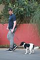aaron rodgers takes girlfriend olivia munns dog for a walk 12