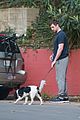 aaron rodgers takes girlfriend olivia munns dog for a walk 17