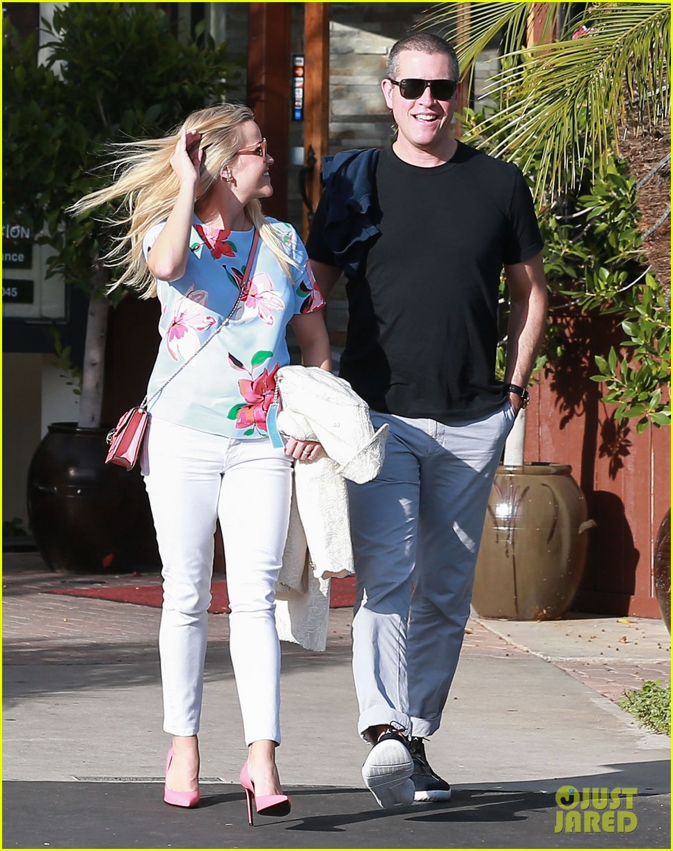 Reese Witherspoon & Jim Toth Celebrate Valentine's Day at Romantic