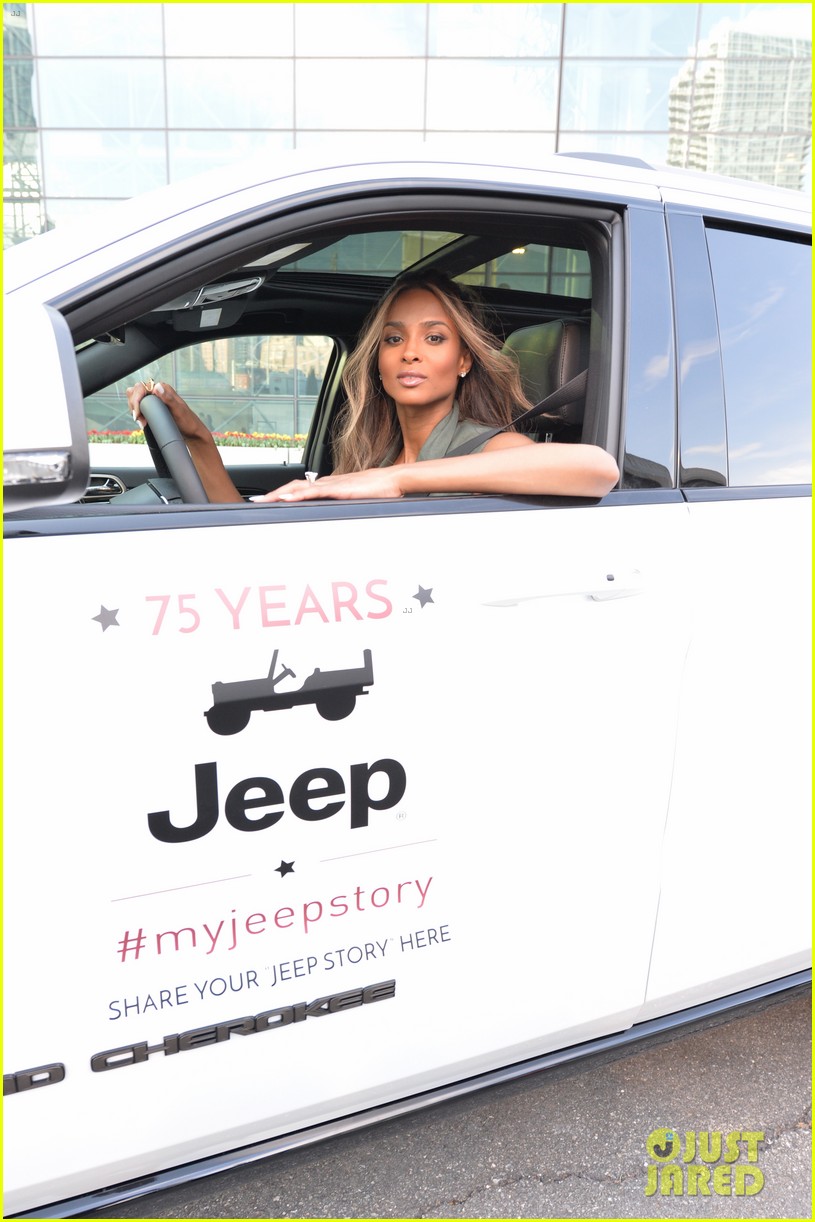 ciara puts engagement ring on display at jeep event 023613735