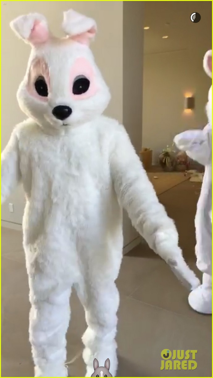 kanye west tyga dress up easter bunnies for easter 093615947