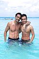 shirtless gilles marini hits the beach with his kids 01