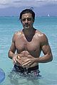 shirtless gilles marini hits the beach with his kids 05