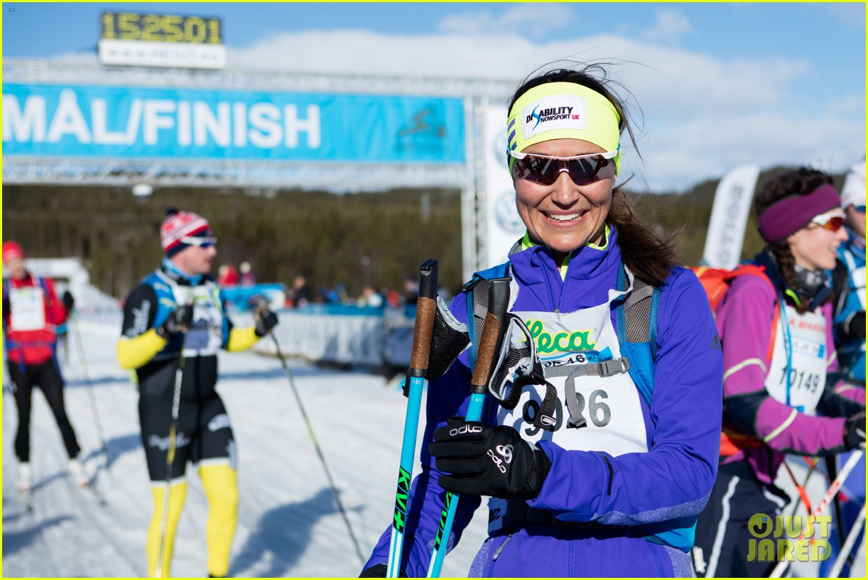 Pippa Middleton Competes in Ski Race with Boyfriend James Matthews