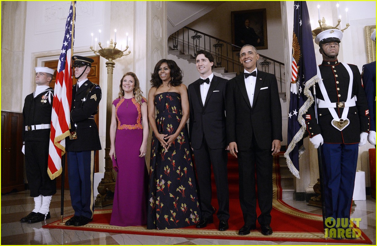 president michelle obama canadian president white house state dinner 033602611