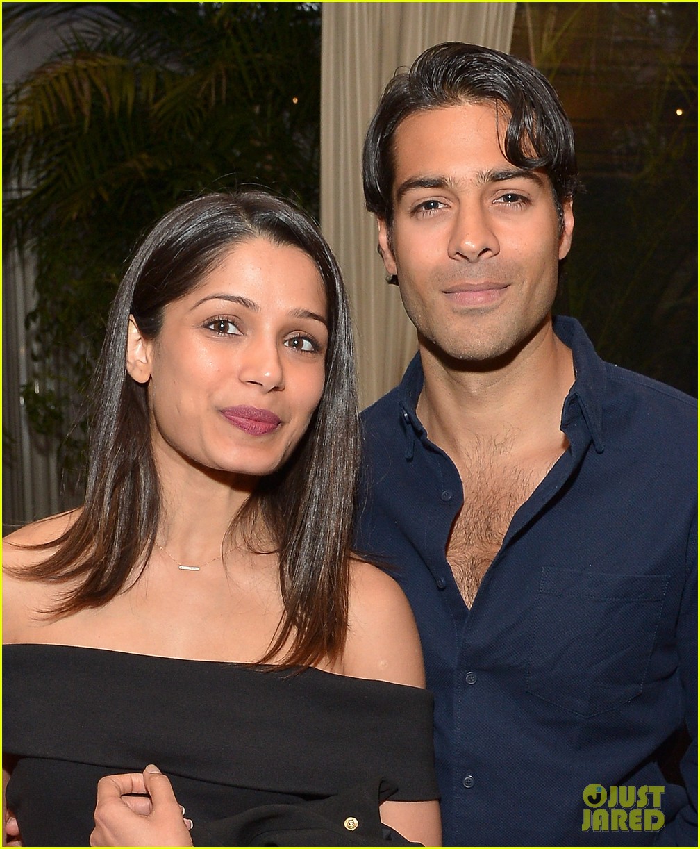rosie huntington whiteley freida pinto couple up at dr nigma talib book launch party 213612369