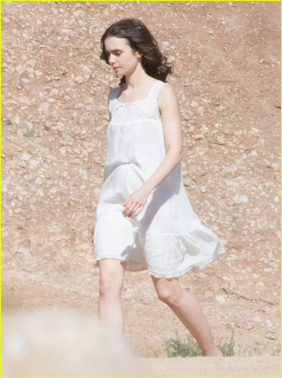 lily collins to the bone white dress 013624317