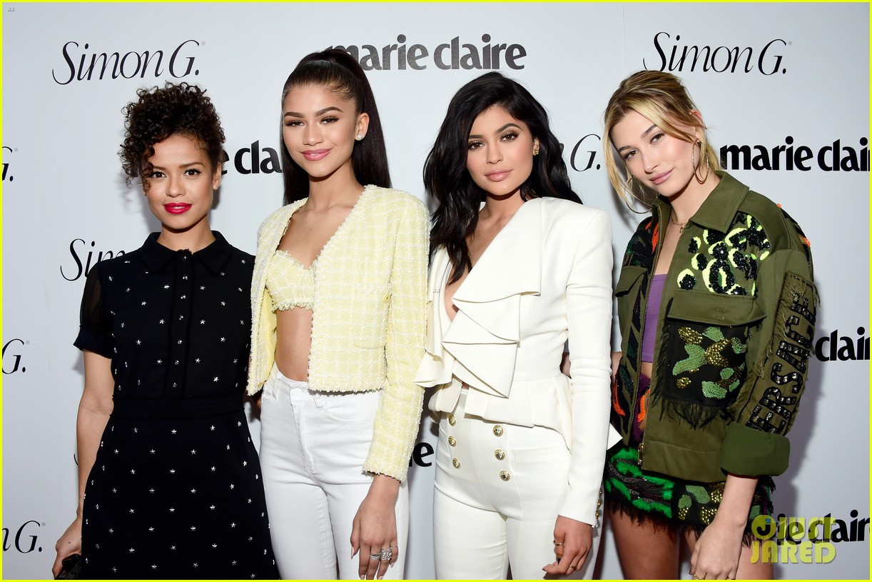 kylie jenner zendaya marie claire fresh faces party 033628516
