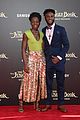 lupita nyongo brings brother peter to jungle book premeire 40
