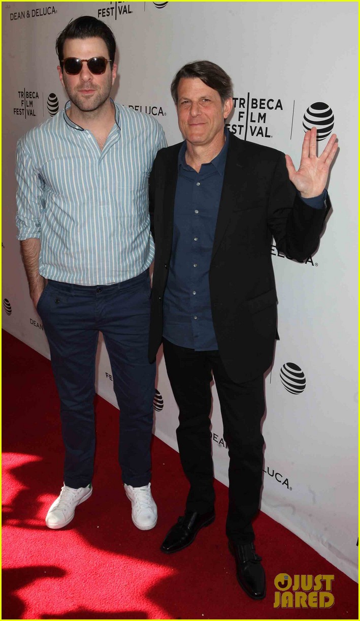 zachary quinto helps leonard nimoys son adam premiere for the love of spock 083635227