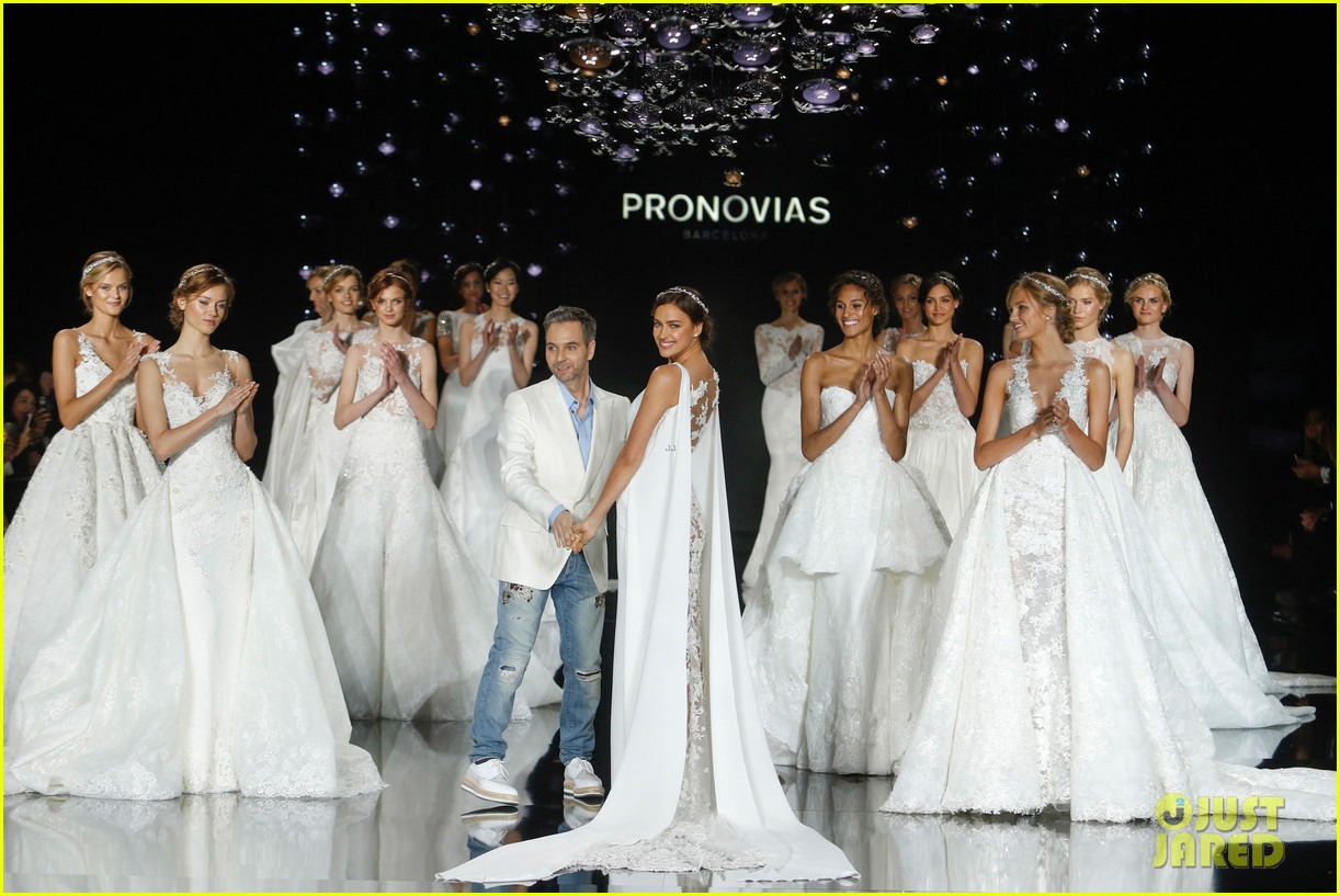 irina shayk models wedding dresses for barcelona bridal week 053643996