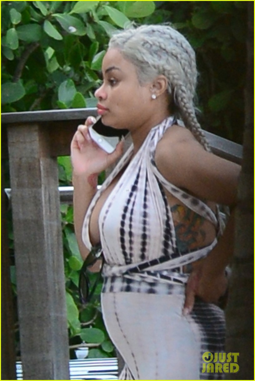 blac chyna shows off her baby bump in miami 313658095