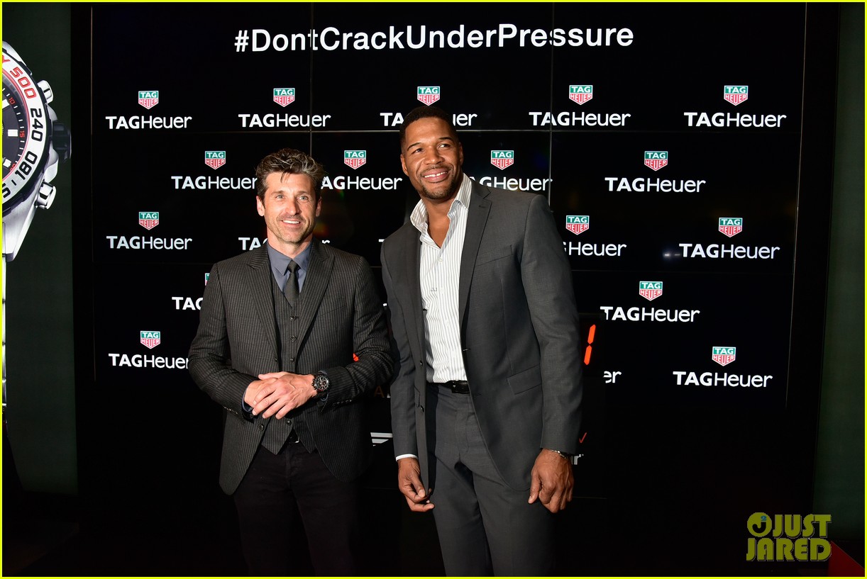 patrick dempsey tag heuer event michael strahan 033655156