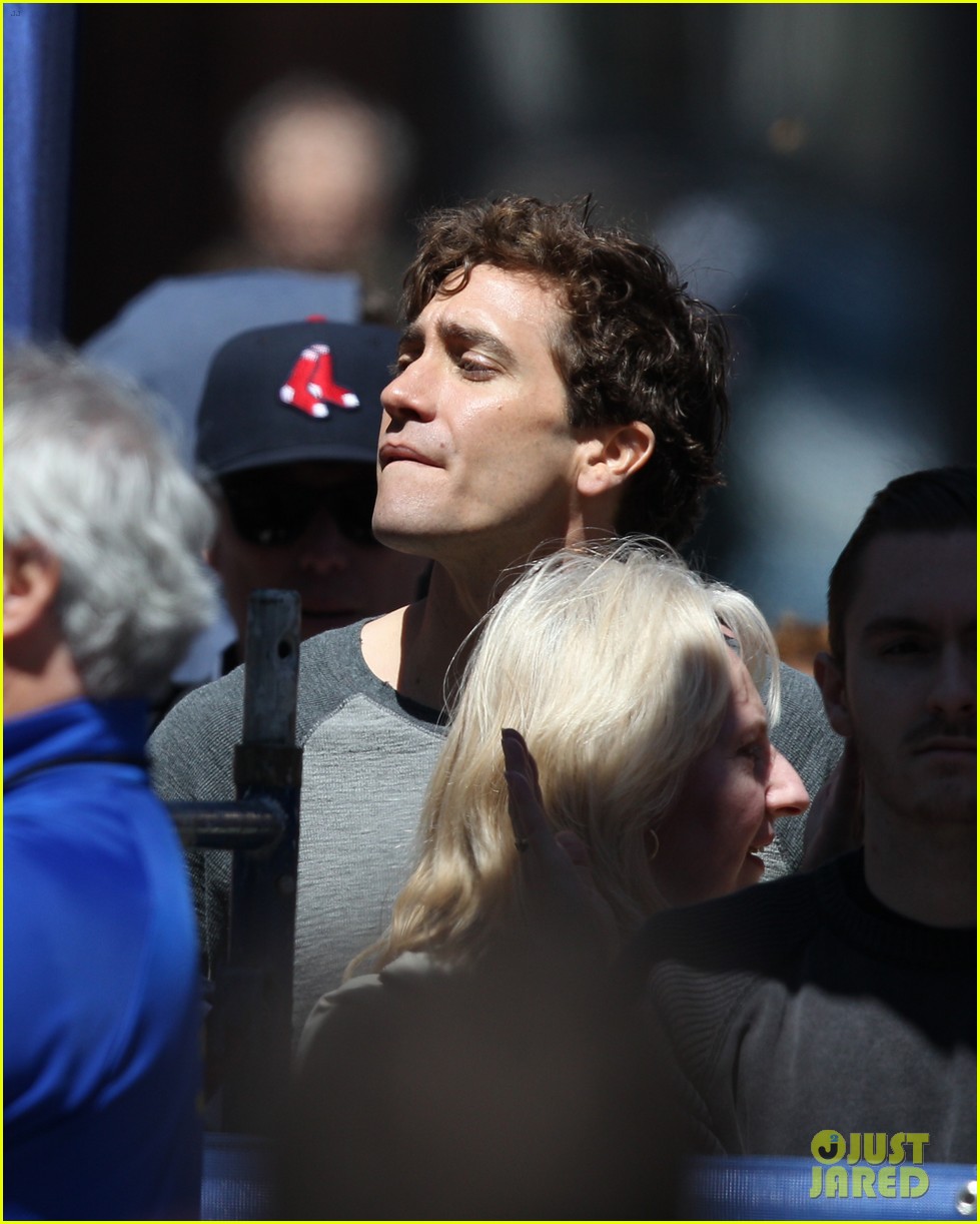 jake gyllenhaal stronger filming boston sign 123644738