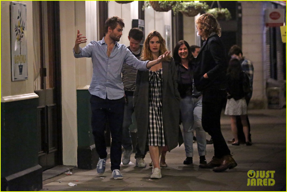 lily james matt smith enjoy night out with douglas booth 033659176
