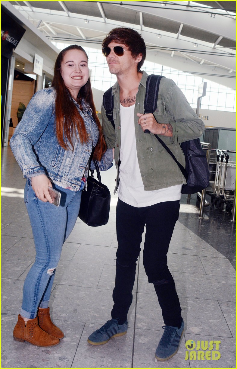 louis tomlinson danielle campbell heathrow airport after wedding 083667864
