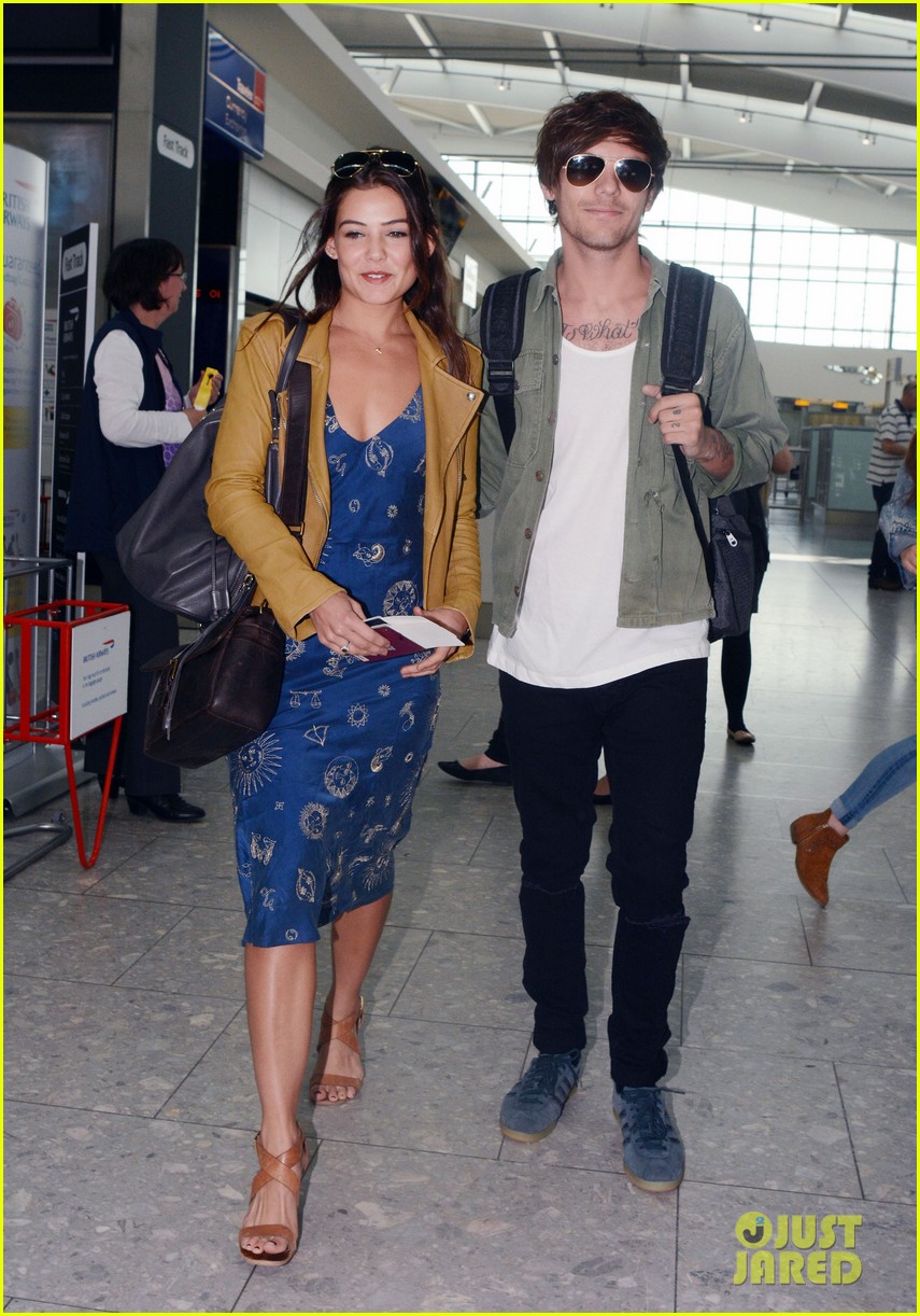 louis tomlinson danielle campbell heathrow airport after wedding 173667873