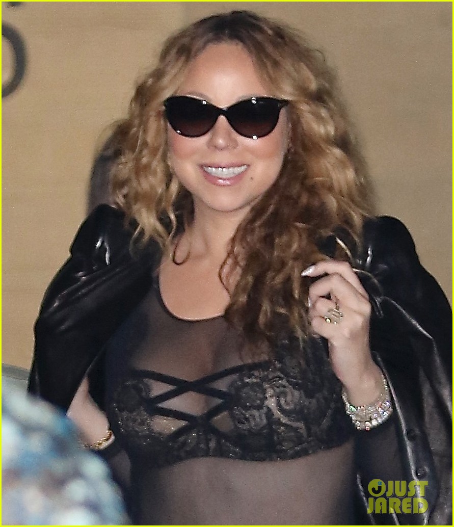 mariah carey goes totally sheer while out to dinner 11